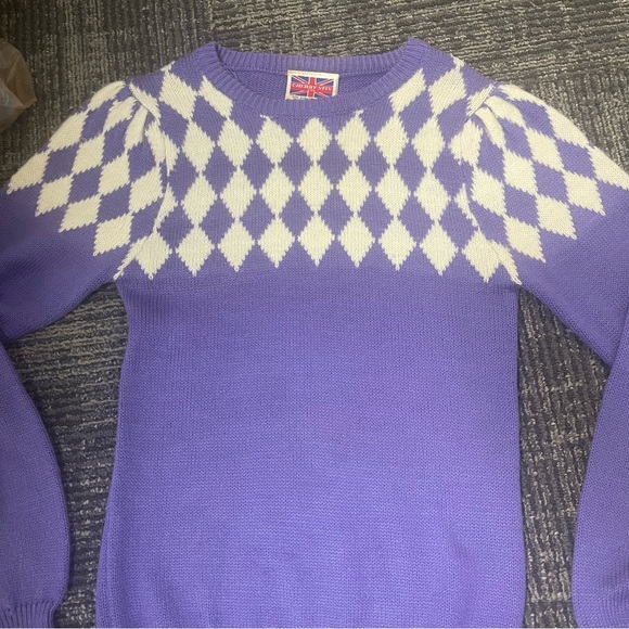 Vintage 1980’s Cherry Stix Wool Blend Preppy Crew Neck pullover sweater - Picture 5 of 10